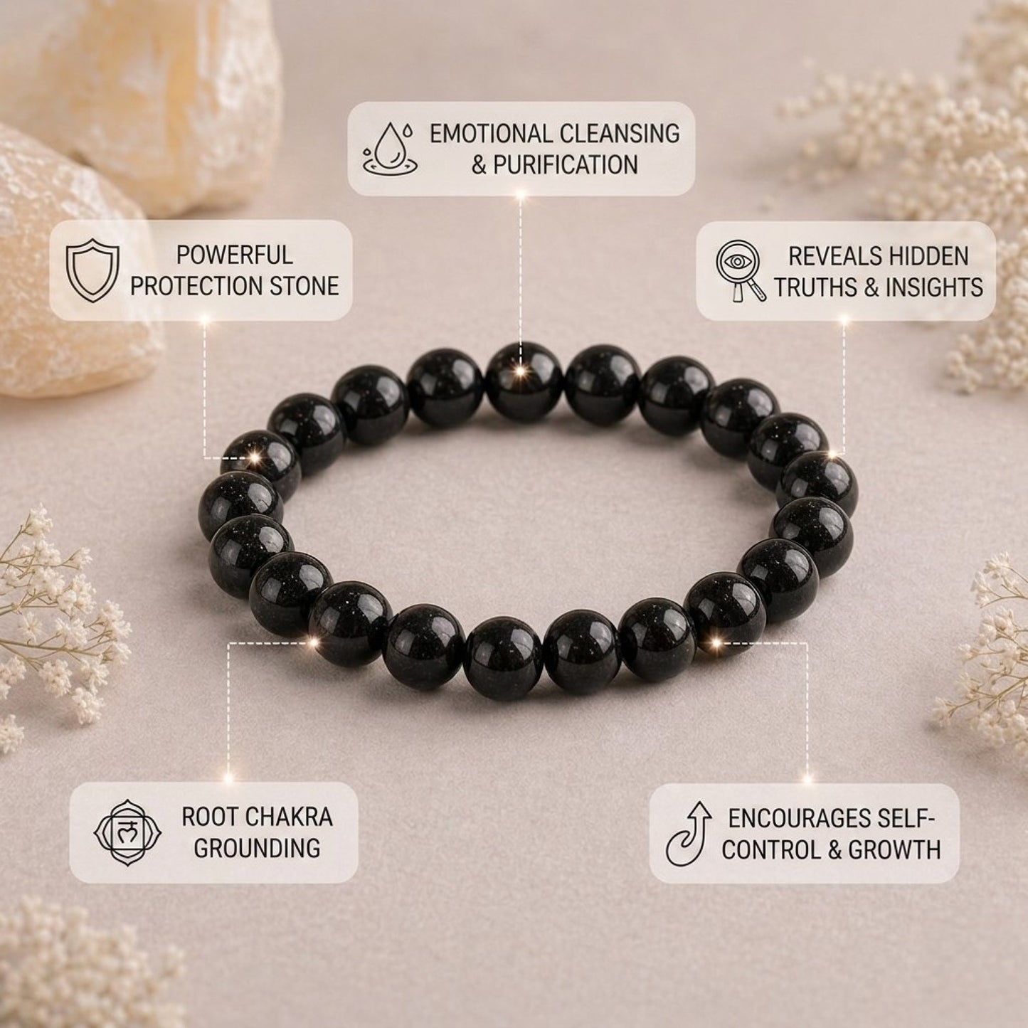 Black Obsidian Bracelet – Ultimate Protection & Energy Shield