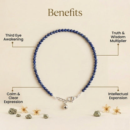 Lapis Lazuli Anklet – Wisdom, Truth & Intuition