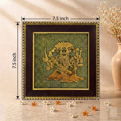 Panchamukhi Anjaneya Pyrite Frame – Strength, Protection & Victory